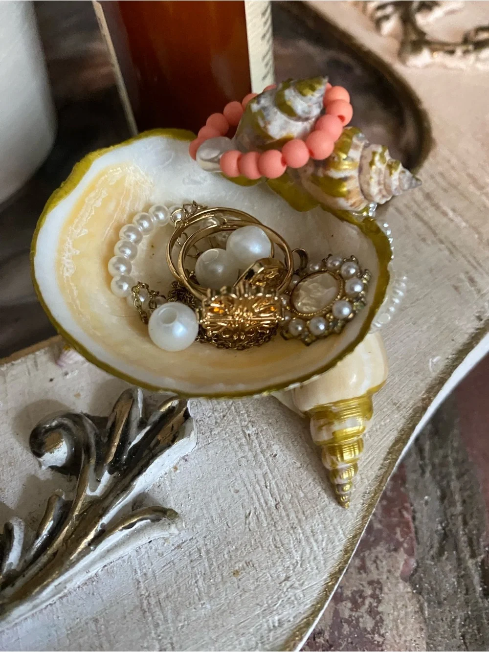 Seashell Ring Holder